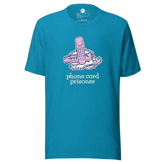 Phone Cord COTTON DARK Unisex T-shirt
