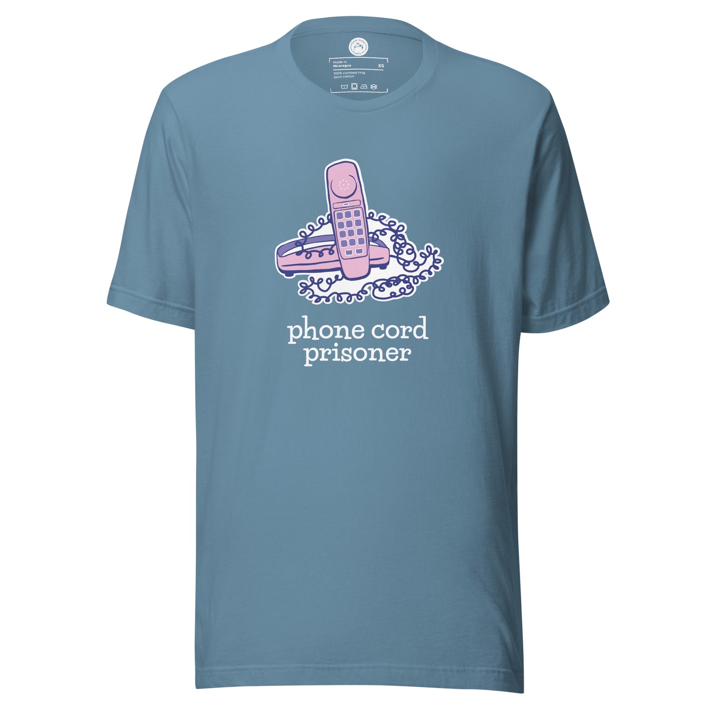 Phone Cord COTTON DARK Unisex T-shirt