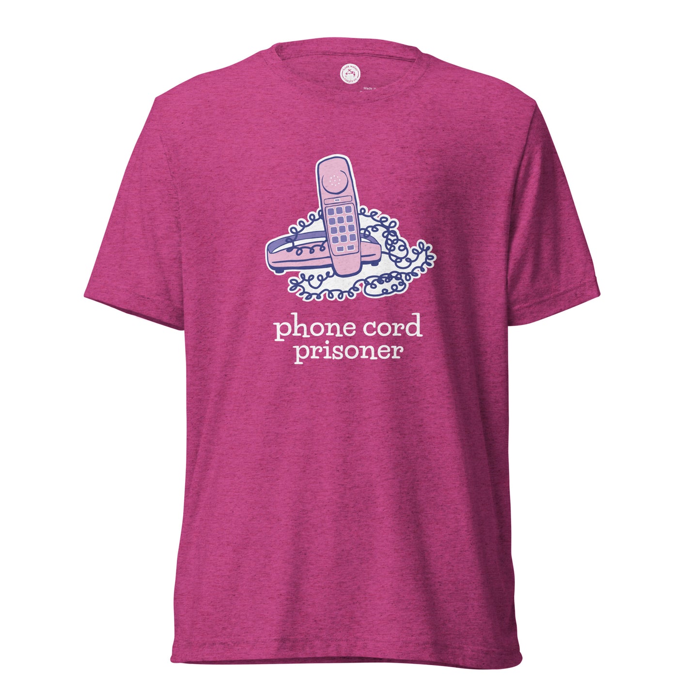 Phone Cord TRI-BLEND DARK Unisex T-shirt