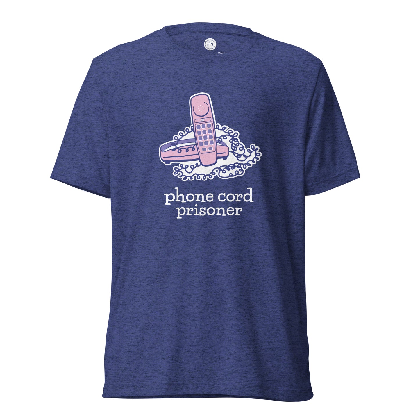 Phone Cord TRI-BLEND DARK Unisex T-shirt
