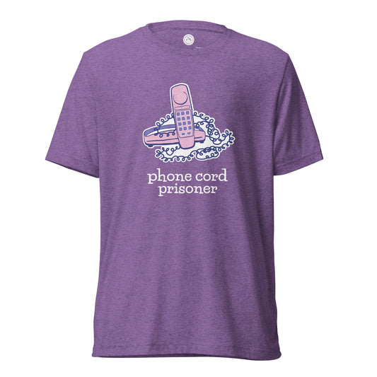 Phone Cord TRI-BLEND DARK Unisex T-shirt