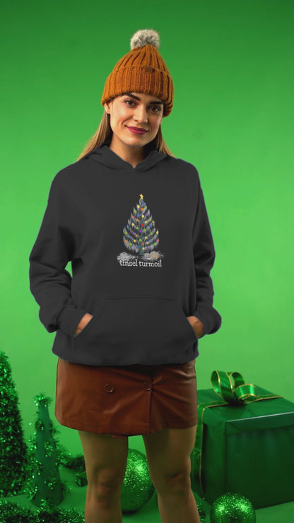 Tinsel Turmoil | Unisex Oversized Hoodie